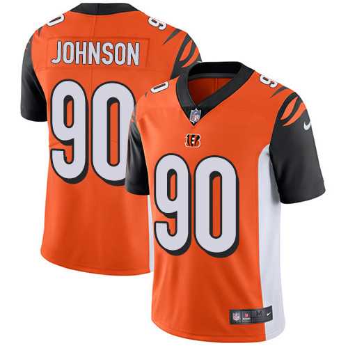 Nike Cincinnati Bengals #90 Michael Johnson Orange Alternate NFL Vapor Untouchable Limited Jersey,We sell and wholesale Nike Cincinnati Bengals #90 Michael Johnson Orange Alternate NFL Vapor Untouchable Limited Jersey on line form chian!